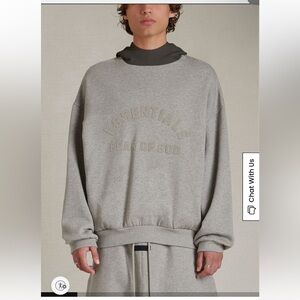 Fear of God Essentials Heather Gray Hoodie